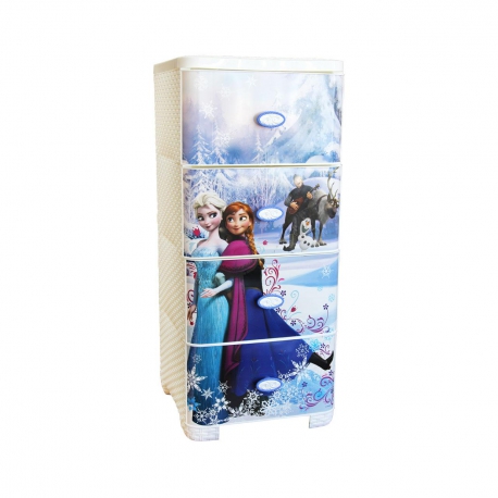 Комод пластиковый с 4 ящиками "Холодное сердце Disney" № 2, Арт. М2586