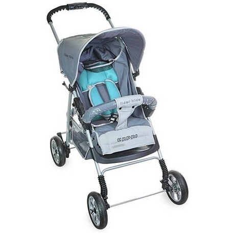 Коляска прогул. Lider Kids АП 4168 (4К) CAPRI, серый+голубой