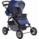 Коляска прогул. Lider Kids ВВ206А Quadro, синий+т.серый