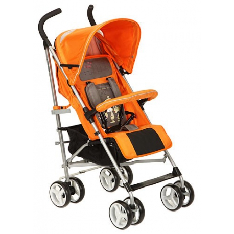 Коляска-трость Lider Kids (В) S900, оранжевый+мокко