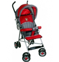 Коляска-трость Lider Kids (НС) N1108E, серый+красный