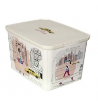 Коробка декоративная Curver Amserdam Amserdam Miss New York 400*300*240 мм, Арт. 04730-M35-00