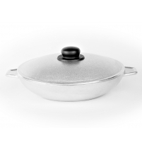 Сковорода "Б-08" с 2-мя литыми ручками, с крышкой арт. 13600