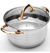 Кастрюля 2,8л стеклянная крышка 7-ми слойное дно МВ(х12) арт. 24036 