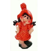 Гном девочка - клубничка №2 арт. АФ0012
