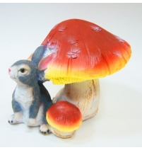 Гриб поганка с зайчиком арт.0017