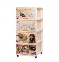 Комод DUNYA с рисунком КУКЛА арт. 040318