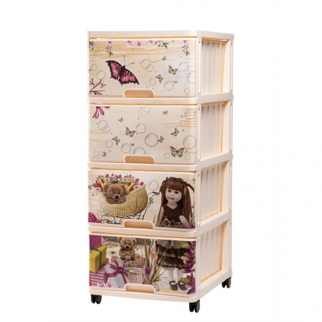 Комод DUNYA с рисунком КУКЛА арт. 040318