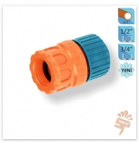 Переходник на трубу 3/4-1/2 с цанговым крепление Sayim арт. ТУР-68