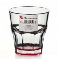 Стакан "Энжой Ред" 265 мл (дно красн.) арт. 52705SLBD10