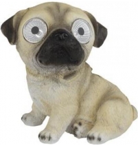 Садовый светильник на солнечной батарее ЭРА SL-RSN14-MOPS "Собачка мопс" арт. Б0018806