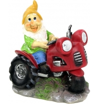 Садовый светильник на солнечной батарее ЭРА SL-RSN21-GCAR "Гном за рулем" арт. Б0018805