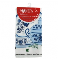 Полотенце 44*59 см, "Bonita", вафельное, "Холодник со сметаной" арт. 1010813894