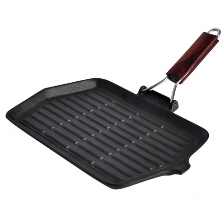 Сковорода-гриль с деревянной ручкой 36х22х1 см. Linea FERRO REGENT арт. 93-FE-6-36