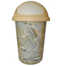 Корзина для мусора 10 л Газета арт.ПЦ2539ГЗТ