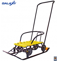 Снегомобиль Snow Galaxy Black Auto на больших мягких колесах 