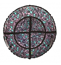 Санки надувные Тюбинг RT ПАЗЛЫ бирюзовые диаметр 105 см