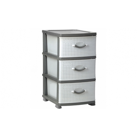 Пластиковый комод Классик 3 ящика арт.М 2783