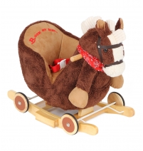 Лошадка качалка с креслицем Lider Kids  JR2543