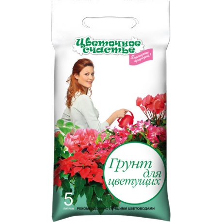 Грунт для цветущих "Цветочное счастье" 5л. арт. Of000002891/Тп0101ЦВС02