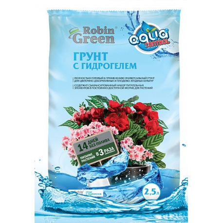 Грунт Универсальный с гидрогелем Робин Грин 2,5л. арт. ТП0101ROB01