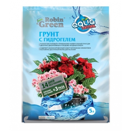 Грунт Универсальный с гидрогелем Робин Грин 5л. арт. ТП0101ROB02