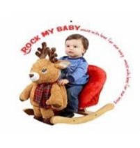 Лошадка качалка с креслицем Rock My Baby Олень JR2504