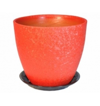 Горшок "Бутон" 21см Винил красный арт. ВН 03/4