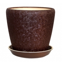 Горшок керамический Грация 1,2л Шоколад