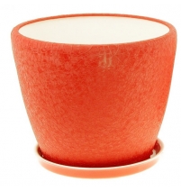 Горшок керамический Грация 2,3л оранжевый