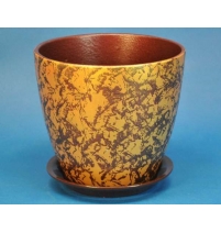 Горшок бутон 15см Мрамор Песок