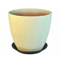 Горшок "Бутон" 15см Винил Бежевый
