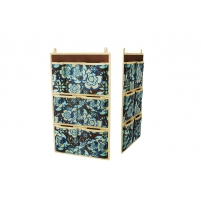 Кофр для хранения аксессуаров Цветы 7 карманов 35х60см арт. 1308