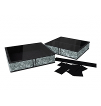 Коробка для обуви на 6 ячеек Кружево 56х52х12 см арт. 237