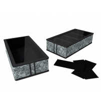 Коробка для обуви на 4 ячейки Кружево 26х52х12 см арт. 234