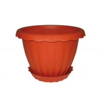 Кашпо пластиковое Далия D-220мм 3,5л с поддоном арт.М 8382