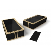 Коробка для сапог и полусапожек Классик черный 26х52х12 см арт. 735