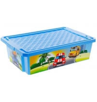 Ящик для игрушек "City Cars" 30л, Арт. LA1024