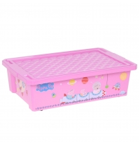 Ящик для хранения игрушек "X-BOX" Свинка Пеппа 30л розовый арт. LA0024РР
