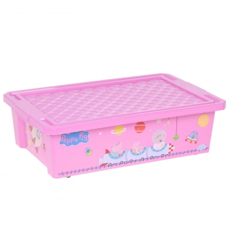 Ящик для хранения игрушек "X-BOX" Свинка Пеппа 30л розовый арт. LA0024РР