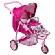 Коляска для кукол Wakart Анна 3-колесная