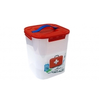 Контейнер для хранения Деко 10л с вкладышами Аптечка арт. М 2831АП