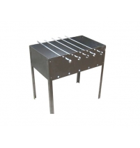 Мангал прочный, сборный +6 шампуров в коробке TM Moose, 500х300х500 мм арт.50008