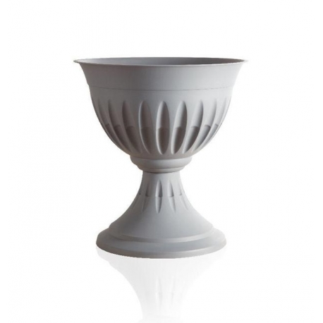 Кашпо-вазон для цветов Алба 33 см Серый