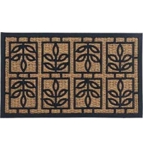 Коврик придверный кокосовый SunStep Листочки 45х75 см арт. 32-091