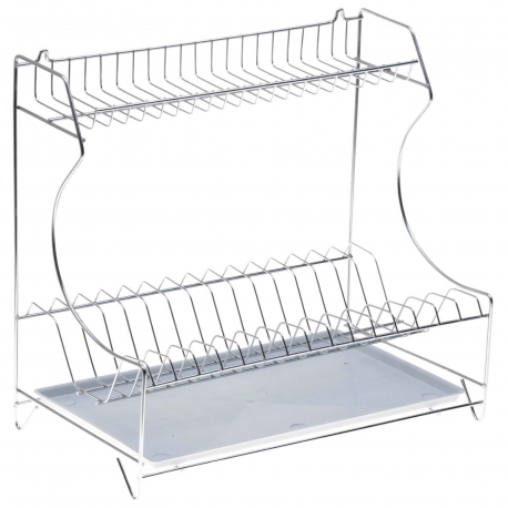 Сушилка для посуды настенная цинк с поддоном
