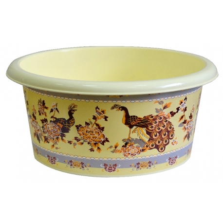 Таз пластиковый Павлин 10л арт. 0810/69