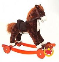 Лошадка-качалка Lider Kids JR400W на колесах  