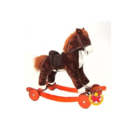 Лошадка-качалка Lider Kids JR400W на колесах  
